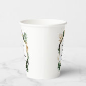 Gobelets En Papier Mariage abstrait tropical moderne peint (Droite)