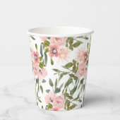 Gobelets en papier mariage anniversaire thème rose (Verso)