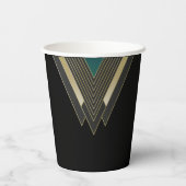 Gobelets En Papier Mariage Art déco élégant personnalisé (Verso)