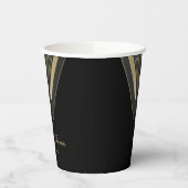 Gobelets En Papier Mariage Art déco élégant personnalisé (Gauche)