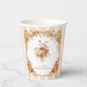 Gobelets En Papier Mariage automnal à thème citrouille (Recto)