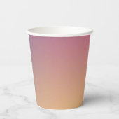 Gobelets En Papier Mariage avec Dégradé de Violet Ombre Script (Verso)