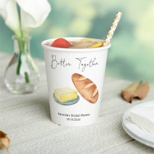 Gobelets En Papier Mariage Beurre Ensemble Baby Shower