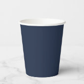 Gobelets En Papier Mariage bleu opulent (Verso)