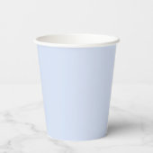 Gobelets En Papier Mariage bleu opulent (Verso)