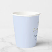 Gobelets En Papier Mariage bleu opulent (Droite)