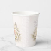 Gobelets En Papier Mariage Botanique Éditorial Doux (Droite)