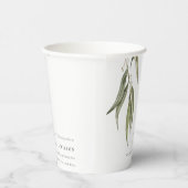 Gobelets En Papier Mariage botanique simple d'Eucalyptus (Droite)