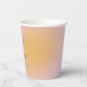 Gobelets En Papier Mariage céleste Pastel bleu rose pâle (Gauche)