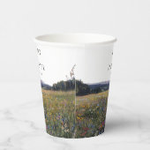 Gobelets En Papier Mariage Champêtre de Fleurs Sauvages (Droite)