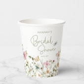 Gobelets En Papier Mariage champêtre de printemps (Recto)
