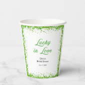 Gobelets En Papier Mariage chanceux de la Saint-Patrick (Verso)