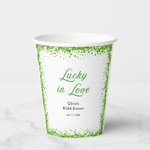 Gobelets En Papier Mariage chanceux de la Saint-Patrick