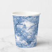 Gobelets En Papier Mariage Chinoiserie d'inspiration porcelaine ID109 (Verso)