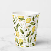 Gobelets En Papier Mariage Citron Citrus (Verso)