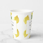 Gobelets En Papier Mariage Citrons d'Été (Droite)