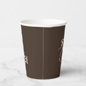 Gobelets En Papier Mariage Classique Monogramme Esperluette Moderne (Droite)