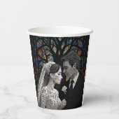 Gobelets En Papier Mariage couple idées cadeaux personnalisées (Verso)