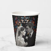 Gobelets En Papier Mariage couple idées cadeaux personnalisées (Recto)