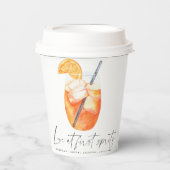 Gobelets En Papier Mariage d'amour au premier spritz (Recto)