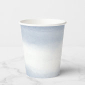 Gobelets En Papier Mariage d'aquarelle côtière Ebb Tide (Verso)