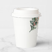 Gobelets En Papier Mariage d'aquarelle d'hiver (Droite)