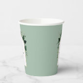 Gobelets En Papier Mariage d'arche vert Sage (Gauche)