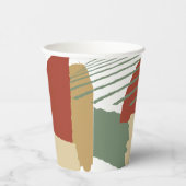 Gobelets En Papier Mariage de blocs de couleurs ID d'automne 740 (Droite)