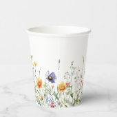 Gobelets En Papier Mariage de champ fleur sauvage (Droite)