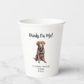 Gobelets En Papier Mariage de chien (Recto)