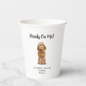 Gobelets En Papier Mariage de chien (Recto)