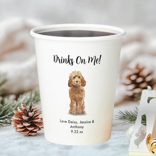 Gobelets En Papier Mariage de chien