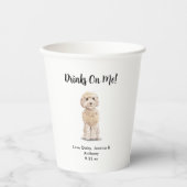 Gobelets En Papier Mariage de Chien de Compagnie (Recto)