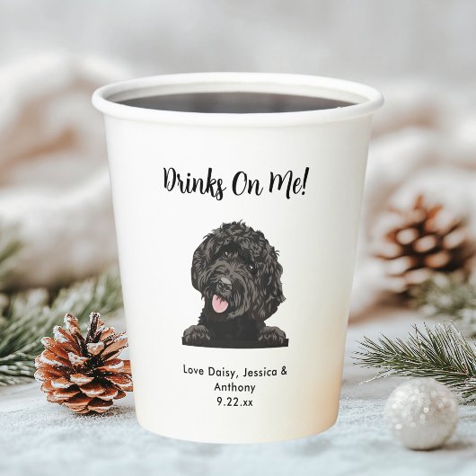 Gobelets En Papier Mariage de Chien de Compagnie