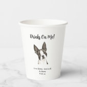 Gobelets En Papier Mariage de Chien de Compagnie (Recto)