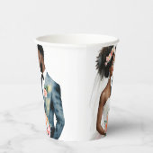 Gobelets En Papier Mariage de couple afro-américain (Droite)