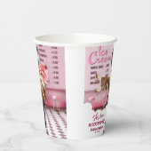 Gobelets En Papier Mariage de glace rétro Éclaboussé (Gauche)