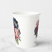 Gobelets En Papier Mariage de la marine Bourgogne rose (Droite)