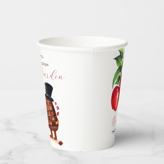 Gobelets En Papier Mariage de la Pomme Rouge (Droite)