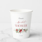 Gobelets En Papier Mariage de l'Hiver aux Baies (Verso)