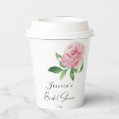 Gobelets En Papier Mariage de Rose (Verso)