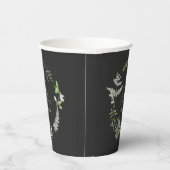 Gobelets En Papier Mariage de script botanique moderne et élégant noi (Droite)