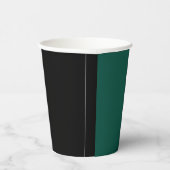 Gobelets En Papier Mariage de typographie moderne Emerald Green (Droite)