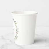 Gobelets En Papier Mariage élégant avec thème floral violet (Gauche)