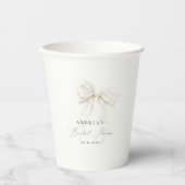 Gobelets En Papier Mariage Élégant Écriture Chic et Élégant (Recto)