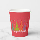 Gobelets En Papier Mariage et Noël brillant (Recto)