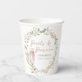 Gobelets En Papier Mariage et Prosecco : Fête de Mariée (Verso)