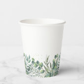 Gobelets En Papier Mariage Eucalyptus Garden (Verso)