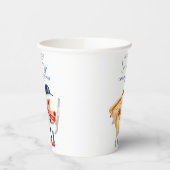 Gobelets En Papier Mariage Funny Enterrement de jeune fille Pizza (Gauche)