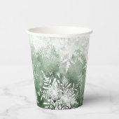 Gobelets En Papier Mariage Greenery Winter Wonderland  (Droite)